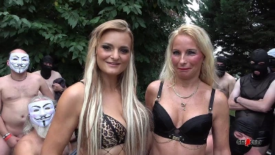 Cover for 'Outdoor Creampie Gangbang Session With 2 Cumsluts'